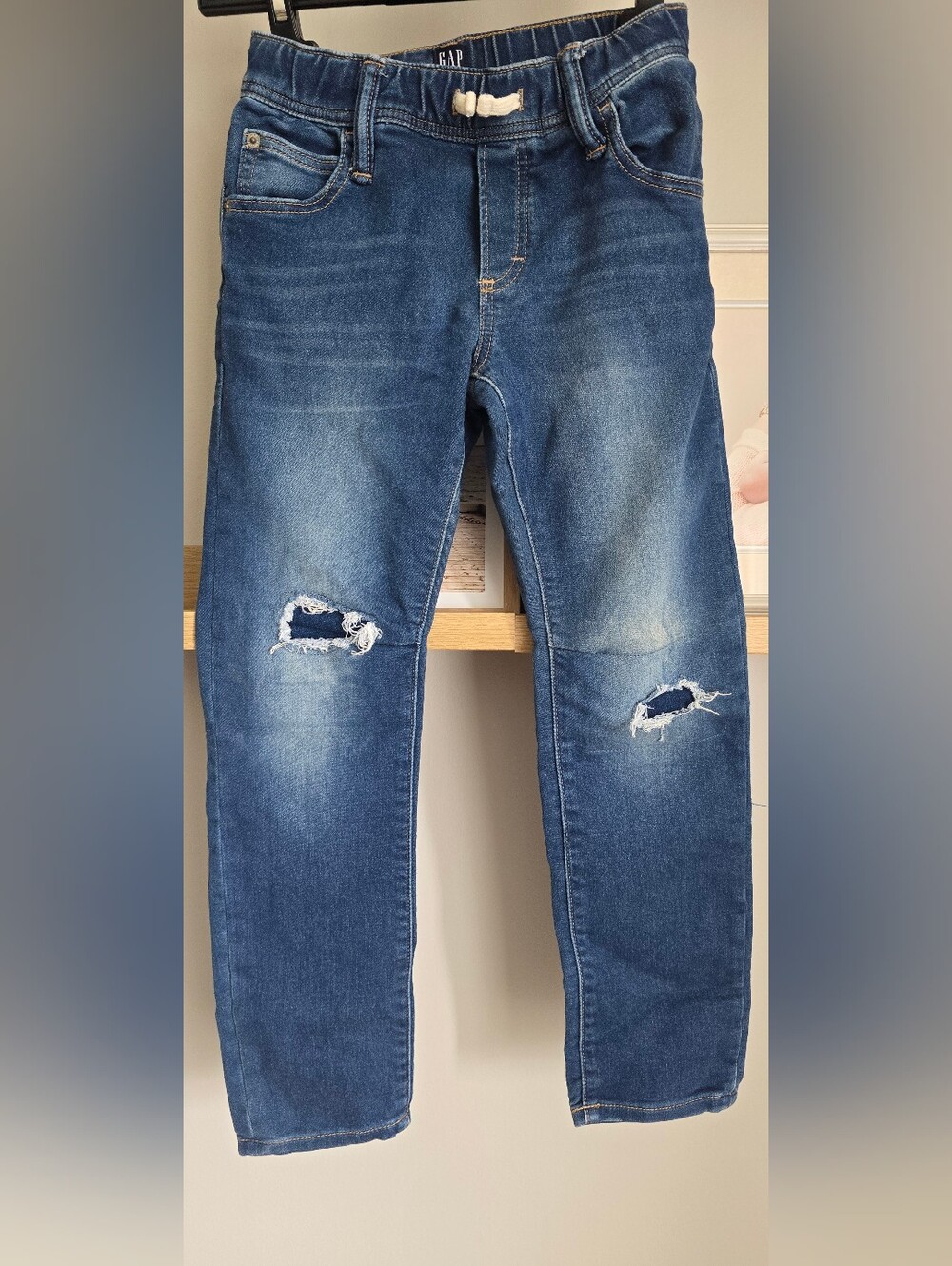 GAP Medium Blue Distressed Kids Jeans